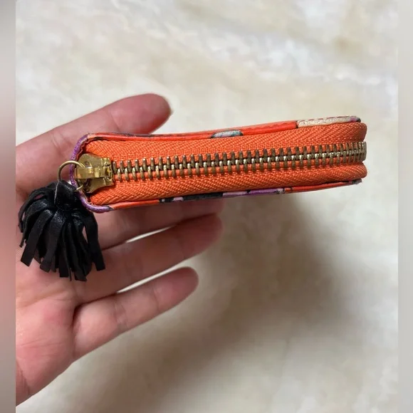 Loewe Butterfly Long Wallet With Black Tassels on Zipper - Picture 3 of 12